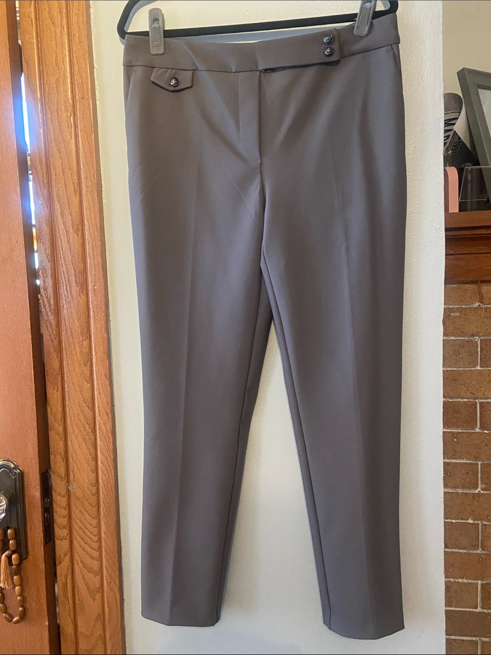 Nicole Miller size L woman’s Tailored Gray Dress Pants NWOT